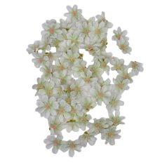 Dekor fejvirág 46 - Fehér - 4 cm - 60 db/csomag