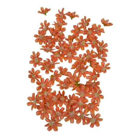 Dekor fejvirág 46 - Narancs - 4 cm - 60 db/csomag
