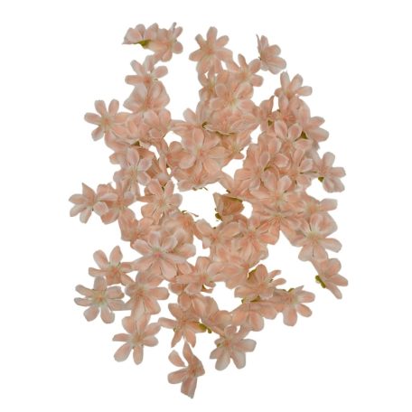 Dekor fejvirág 46 - Barack - 4 cm - 60 db/csomag