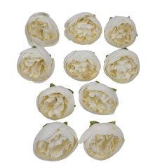 Dekor fejvirág 48 - Fehér - 4,5 cm - 10 db/csomag