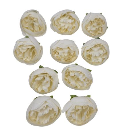 Dekor fejvirág 48 - Fehér - 4,5 cm - 10 db/csomag