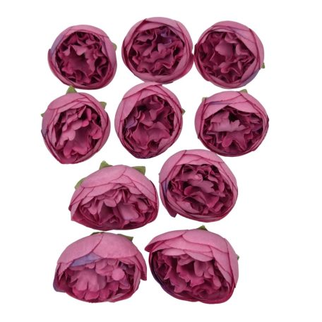 Dekor fejvirág 48 - Pink - 4,5 cm - 10 db/csomag 