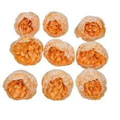 Dekor fejvirág 40 - Sötét barack - 5 cm - 9 db/csomag 