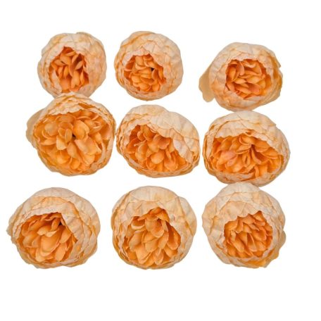 Dekor fejvirág 40 - Sötét barack - 5 cm - 9 db/csomag 