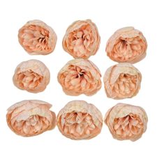 Dekor fejvirág 40 - Halvány barack - 5 cm - 9 db/csomag