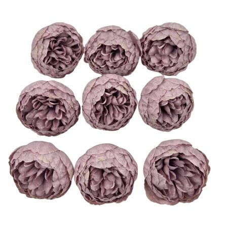 Dekor fejvirág 40 - Antik lila - 5 cm - 9 db/csomag 