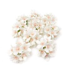 Dekor fejvirág 8 - Fehér - 6 cm - 8 db/csomag 