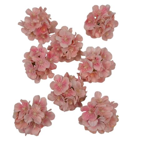 Dekor fejvirág 8 - Cirmos barack - 6 cm - 8 db/csomag