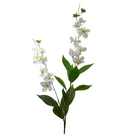 Virágos ág 18 - Fehér - 100 cm