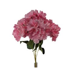 Erezett szirmú hortenzia csokor - Rózsaszín - 47 cm
