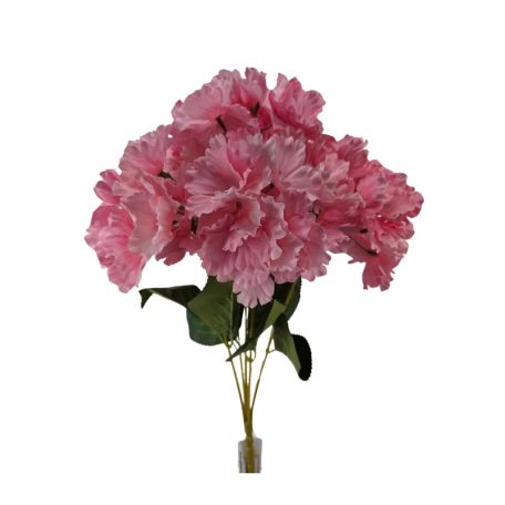 Erezett szirmú hortenzia csokor - Rózsaszín - 47 cm