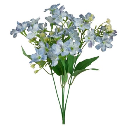 Vegyes színű kicsi csokor 177 - Világoskék - 33 cm