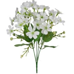 Vegyes színű kicsi csokor 177 - Fehér - 33 cm