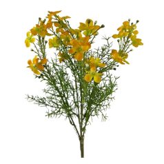 Apró virágos műzöld csokor 2 - Sárga - 40 cm 
