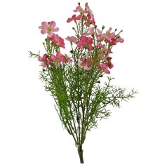 Apró virágos műzöld csokor 2 - Rózsaszín - 40 cm 