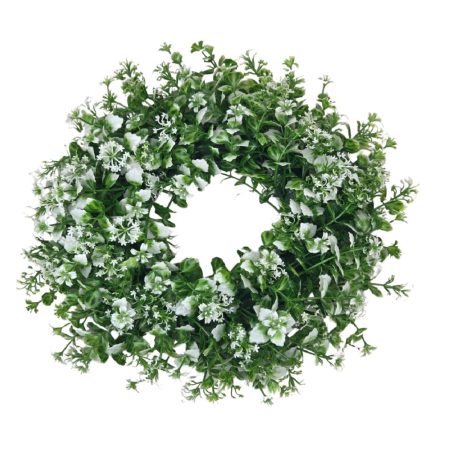 Műzöld koszorú alap 38 - 20 cm alap - 34 cm teljes átmérő 