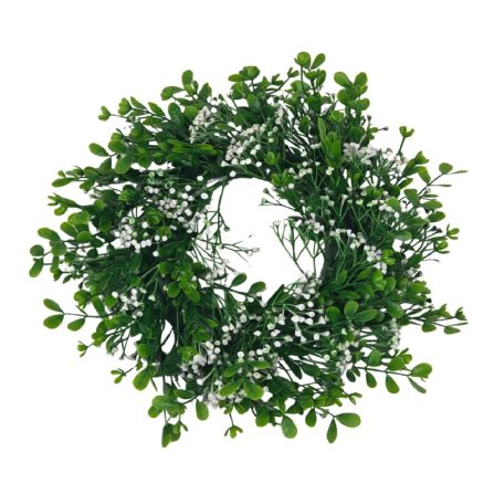 Műzöld koszorú alap 37 - 20 cm alap - 34 cm teljes átmérő 