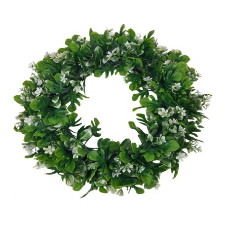 Műzöld koszorú alap 36 - 30 cm alap - 44 cm teljes átmérő 