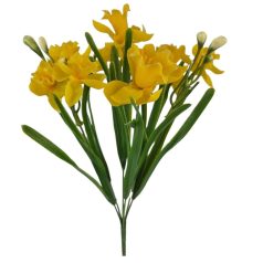 Vegyes virágú gumi nárcisz csokor - Sárga - 38 cm