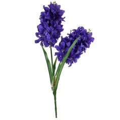 2 ágas jácint virág - Lila - 39 cm