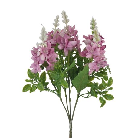  Vegyes színű kicsi csokor 178 - Mályva - 33 cm