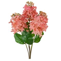 Gumi orgona csokor - Rózsaszín - 41 cm