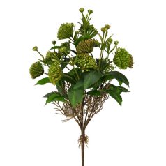 Vegyes műzöld csokor 6 - Rózsaszín - 35 cm