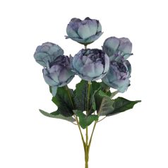 Vegyes színű kicsi csokor 186 - Kékeslila - 32 cm
