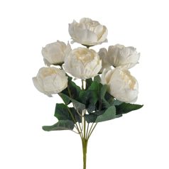 Vegyes színű kicsi csokor 186 - Fehér - 32 cm