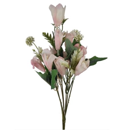 Tölcsérvirágos csokor - Rózsaszín - 36 cm