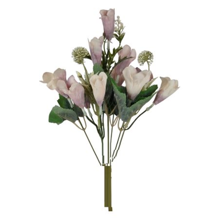 Tölcsérvirágos csokor - Antik mályva - 36 cm