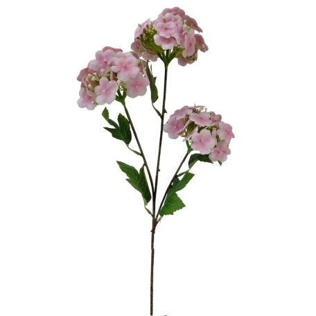 3 ágas hortenzia - Rózsaszín - 67 cm 