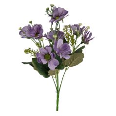 Vegyes színű kicsi csokor 175 - Lila - 37 cm