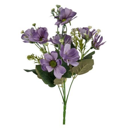 Vegyes színű kicsi csokor 175 - Lila - 37 cm