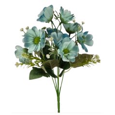 Vegyes színű kicsi csokor 175 - Kék - 37 cm
