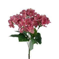 Real touch hortenzia csokor - Mályva - 33 cm