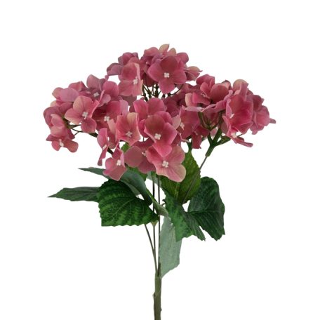 Real touch hortenzia csokor - Mályva - 33 cm