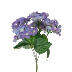 Real touch hortenzia csokor - Lila - 33 cm