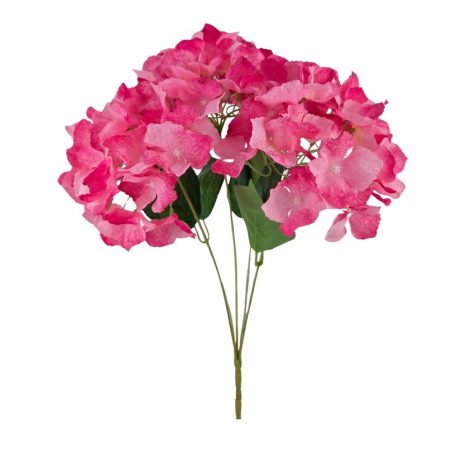 5 fejes hortenzia csokor - Pink - 50 cm