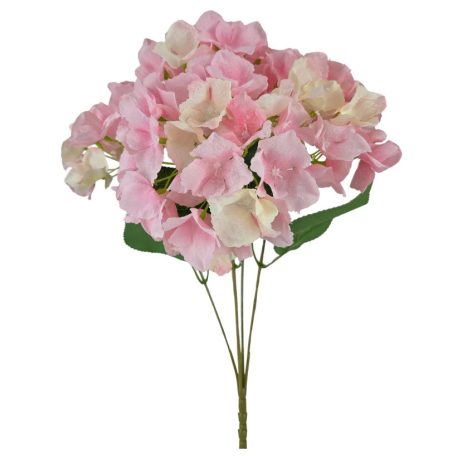  5 fejes hortenzia csokor - Rózsaszín - 50 cm