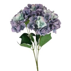 5 fejes hortenzia csokor - Lilás kék - 50 cm