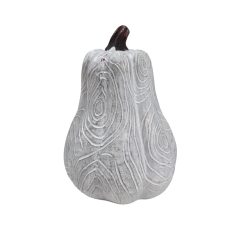 Mintás tök - Hosszúkás fehér - 13 cm