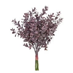 Vegyes dekor műzöld csokor 2 - Bordó - 42 cm