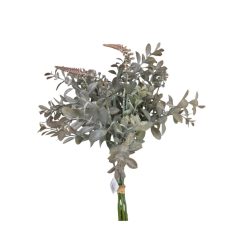 Vegyes dekor műzöld csokor 1 - Szürke - 43 cm