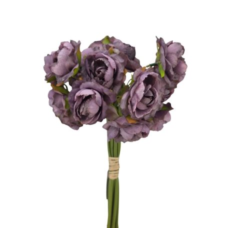 Dekor virág csokor 1 - Lila - 30 cm