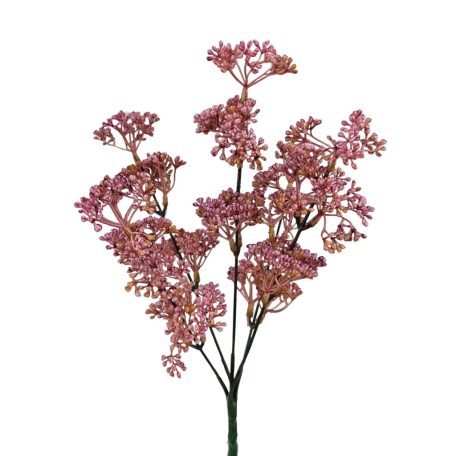 Apró bogyós műzöld csokor - Mályva - 30 cm