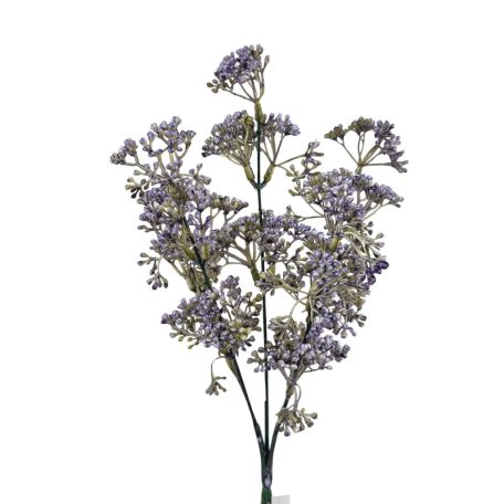 Apró bogyós műzöld csokor - Lila - 30 cm