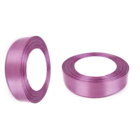 Szatén szalag - Mályva - 2 cm - 22,8 méter