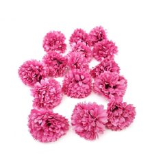 Dekor fejvirág 6 - Pink - 4,5 cm virág - 15 db/csomag 