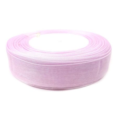 20 mm-es organza szalag - Halvány lila